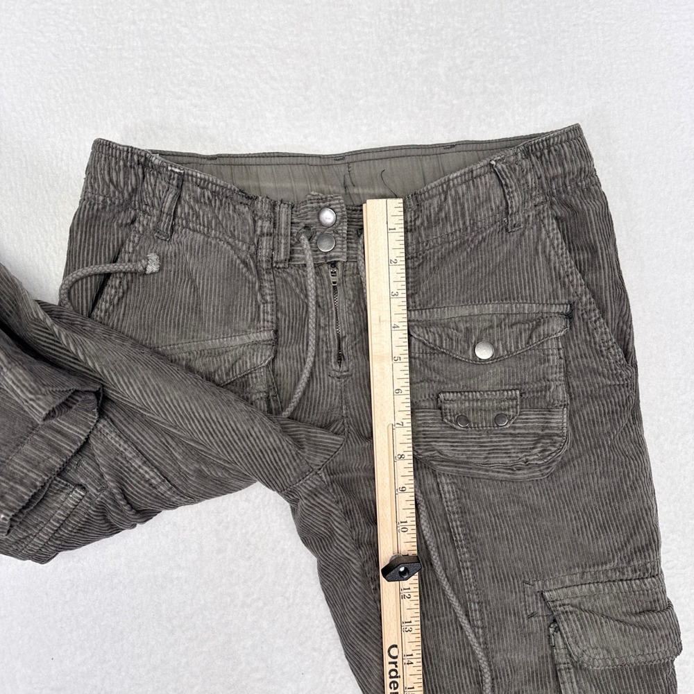Free People We The Free Tahiti Corduroy Cargo Pants Womens Size XS Gray Boho - Picture 9 of 9